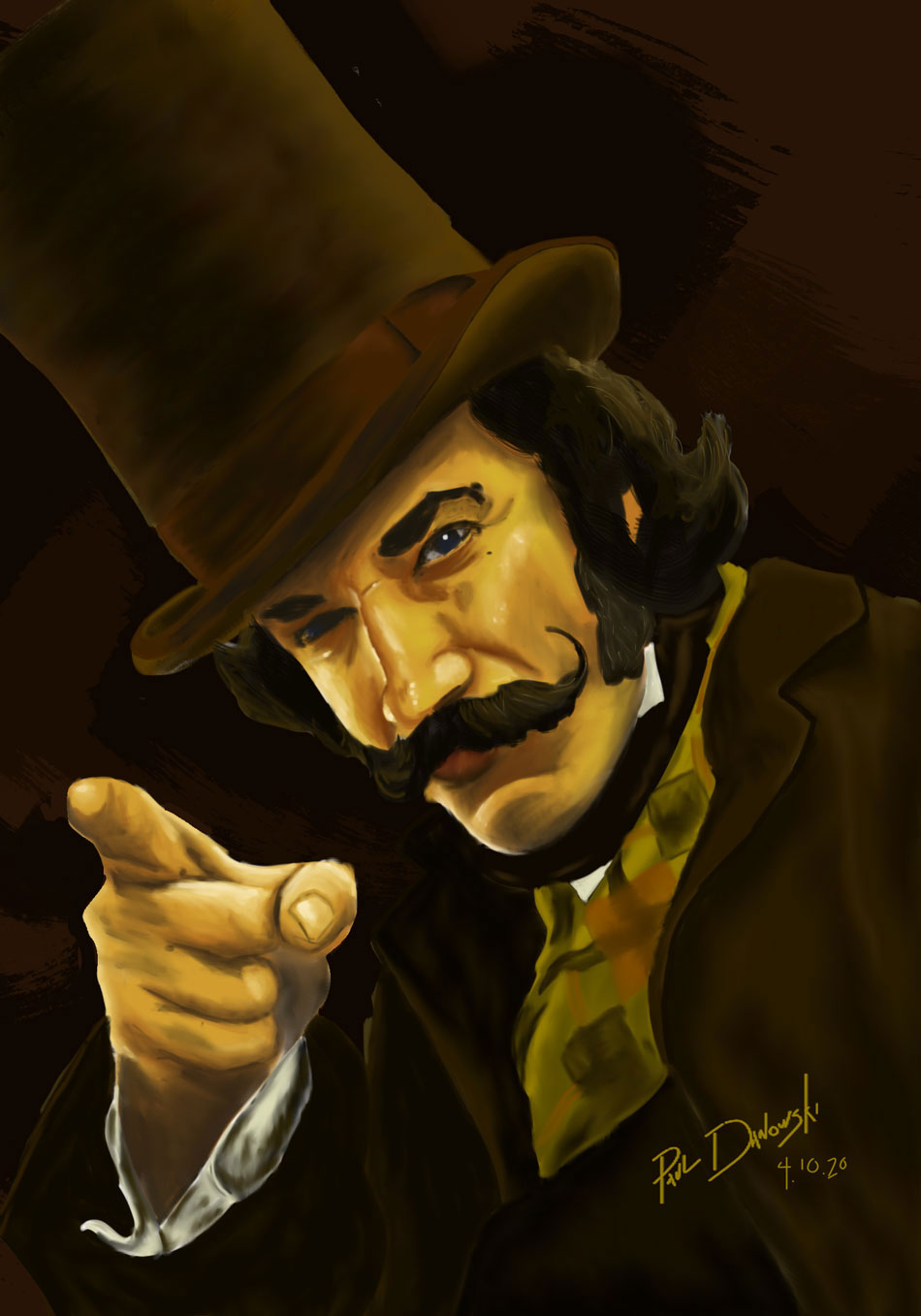Bill the Butcher digital portrait