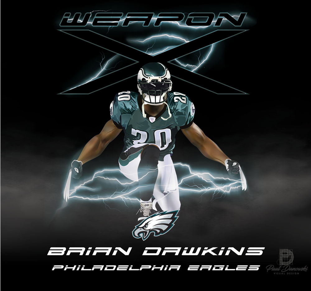 Brian Dawkins digital portrait