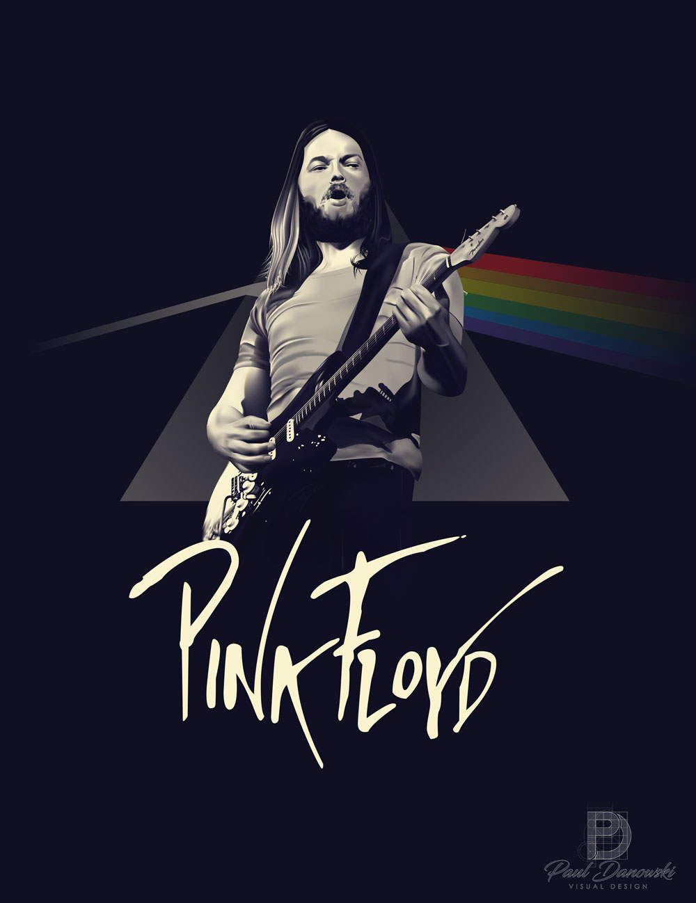 David Gilmour digital portrait