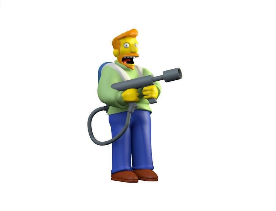 Hank Scorpio 3D character render
