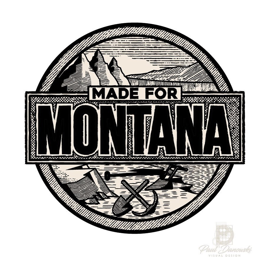 Made for Montana logo badge illustration