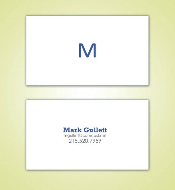 Mark Gullett business card