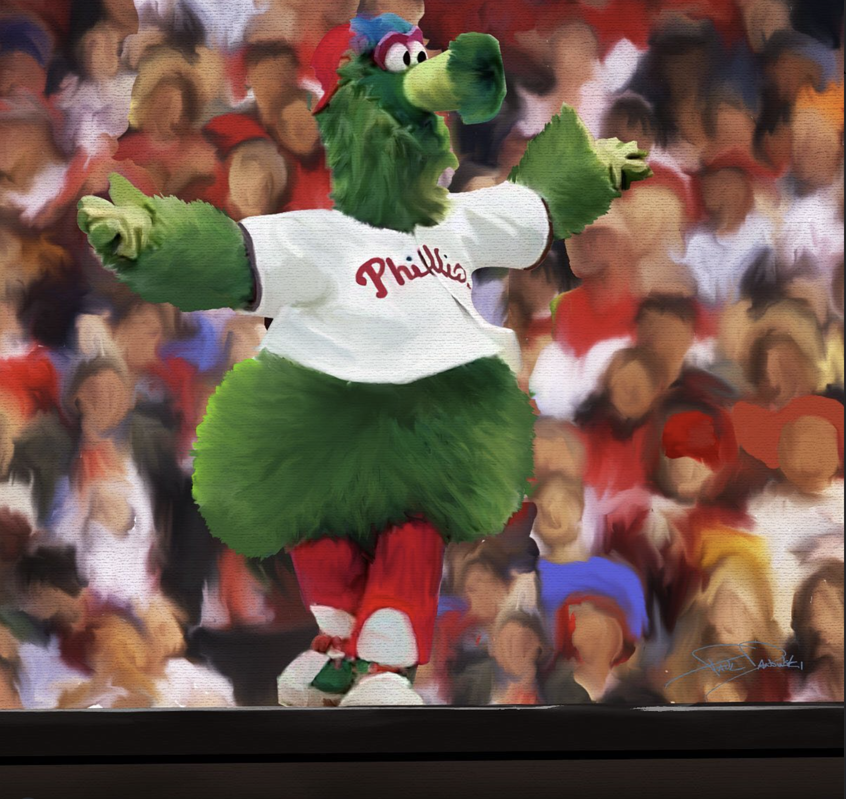 Phillie Phanatic digital painting